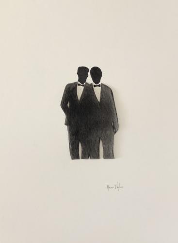 2 Grooms classic grey